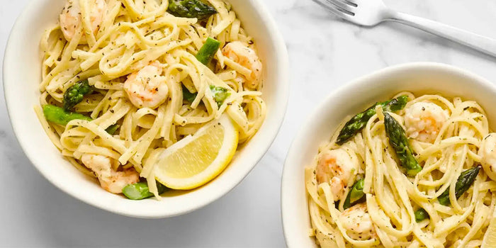 Asparagus Shrimp Pasta