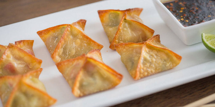Avocado Asparagus Wontons
