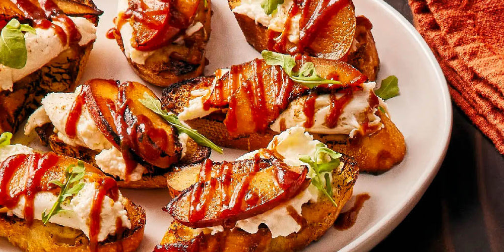 Charred Plum Crostini