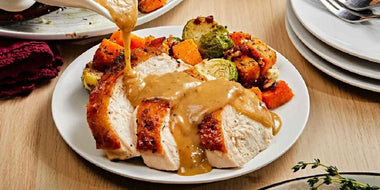 Dry-Brined Turkey Breast with Apple Cider Gravy