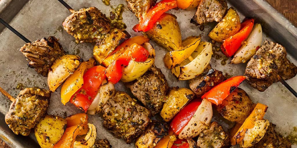 Grilled Brazilian Steak Kabobs