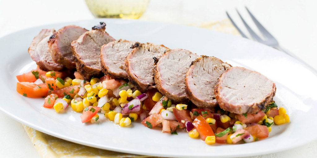 Grilled Pork Tenderloin with Salsa