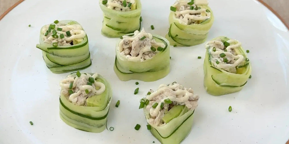 Ground Turkey Cucumber Sushi Rolls