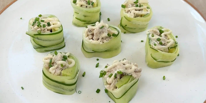 Ground Turkey Cucumber Sushi Rolls