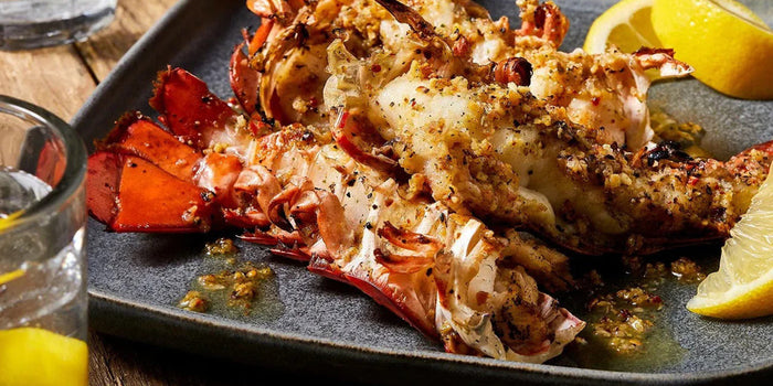 Grilled Lobster Tails with Garlic Butter