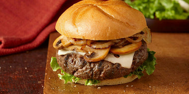 Mushroom and Onion Cheeseburgers