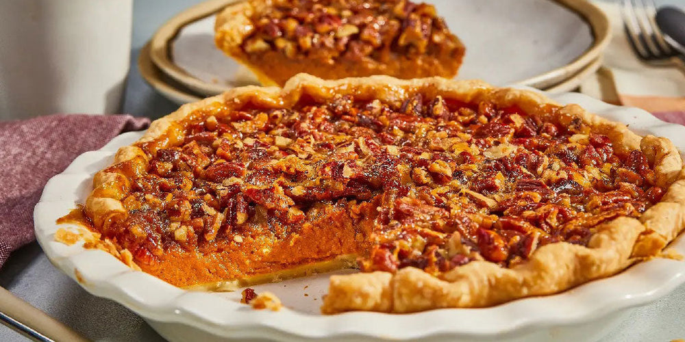 Pumpkin Pecan Pie