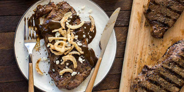Steak with Balsamic Mustard Sauce