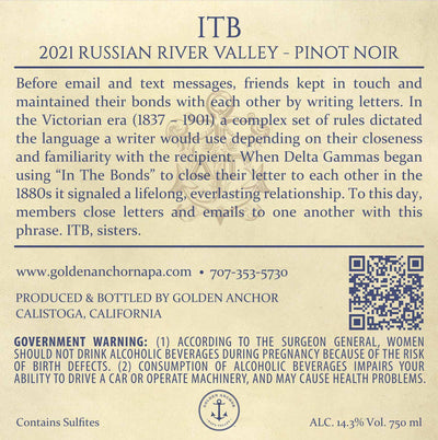 ITB - 2021 Pinot Noir - Russian River Valley