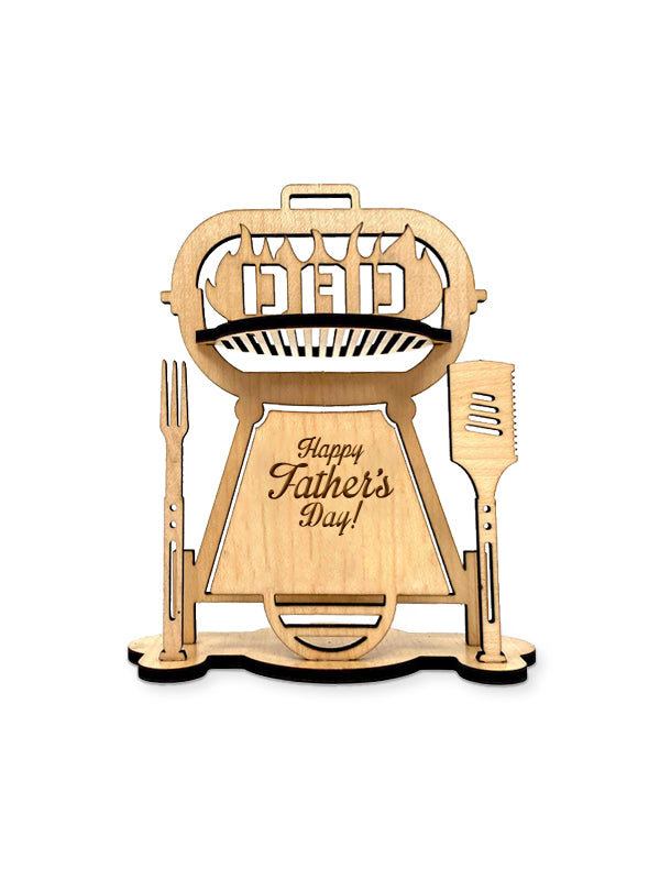 Father's Day Grill 3D Wood Card