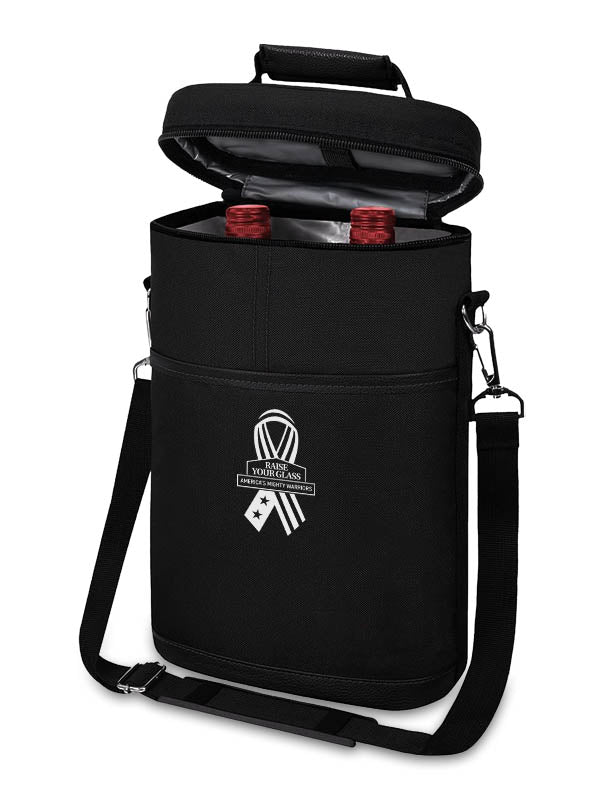 Raise Your Glass AMW 2-Bottle Wine Cooler Bag