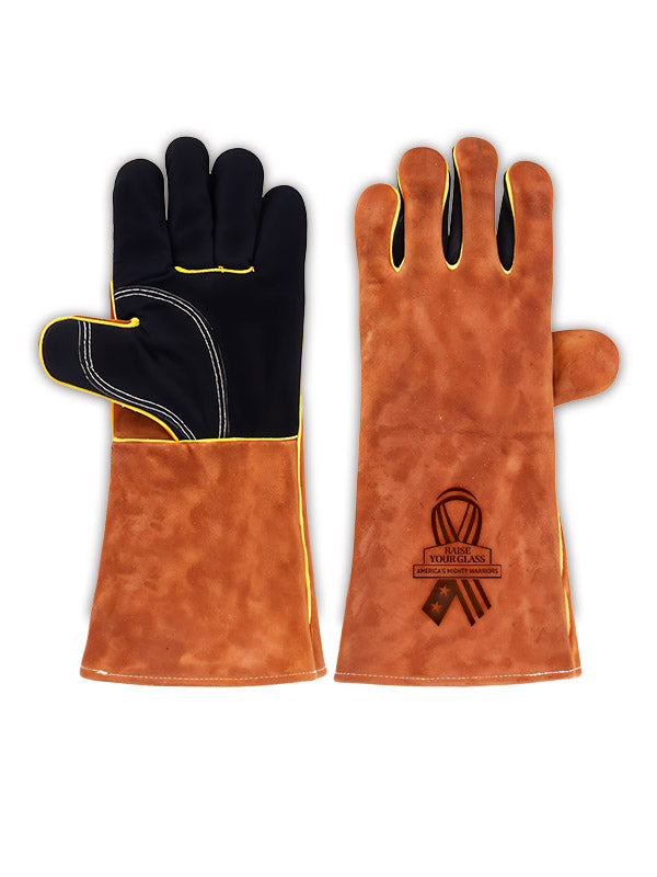 Raise Your Glass AMW Suede BBQ Gloves