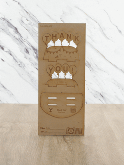 Thank You 3D Wood Card