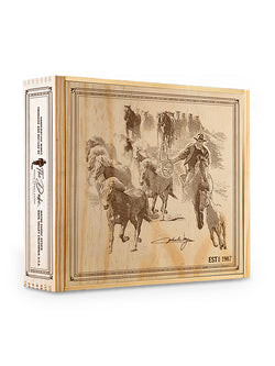 John Wayne 3-Bottle Wood Crate