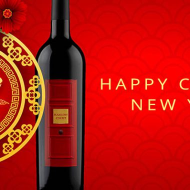 Let’s Toast the Year of the Pig! Chinese Food & Wine Pairings - Harlow Court Private Reserve with Year of the Pig Chinese New Year decorations