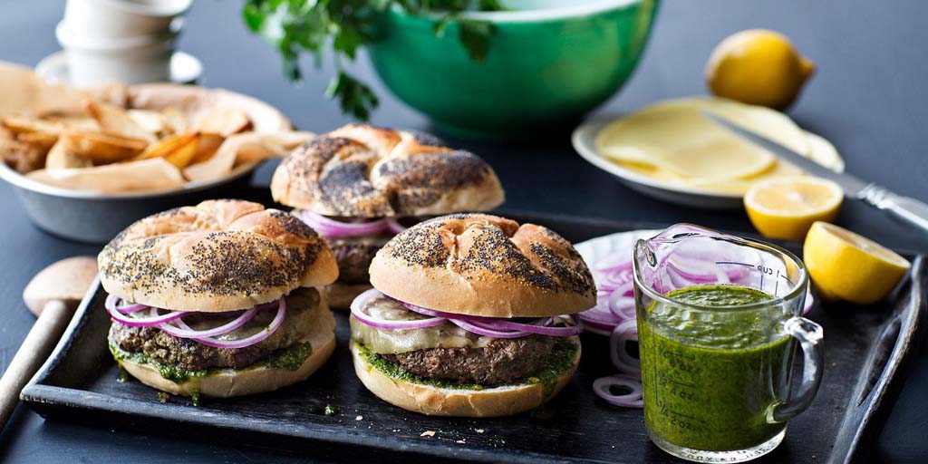 The Ultimate Father's Day Wine & Food Pairing Guide - Argentinian Beef Burgers with Chimichurri