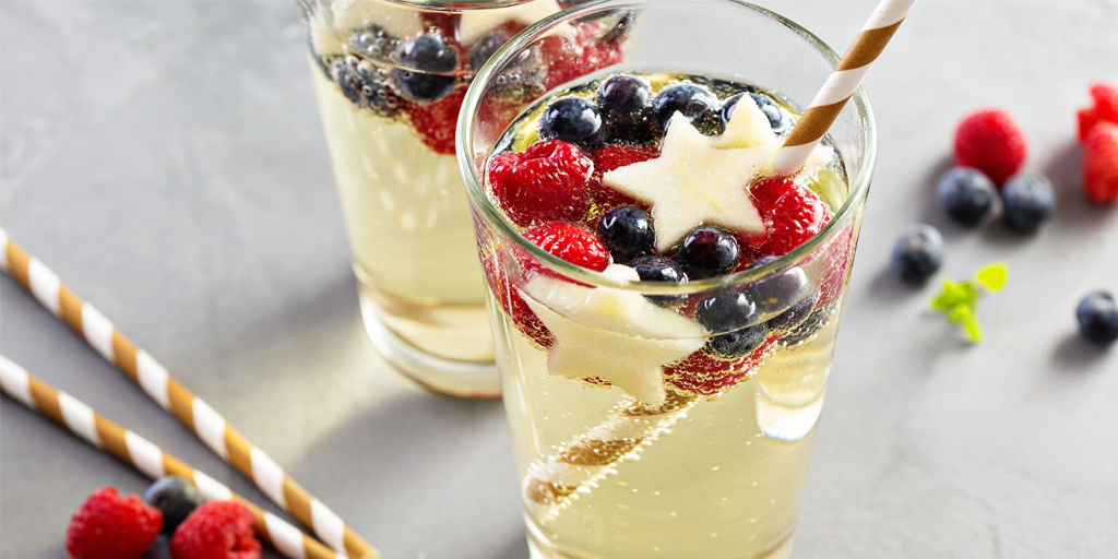 Red, white & blue cocktail
