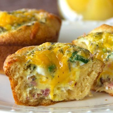 Ham and Cheese Egg Cups