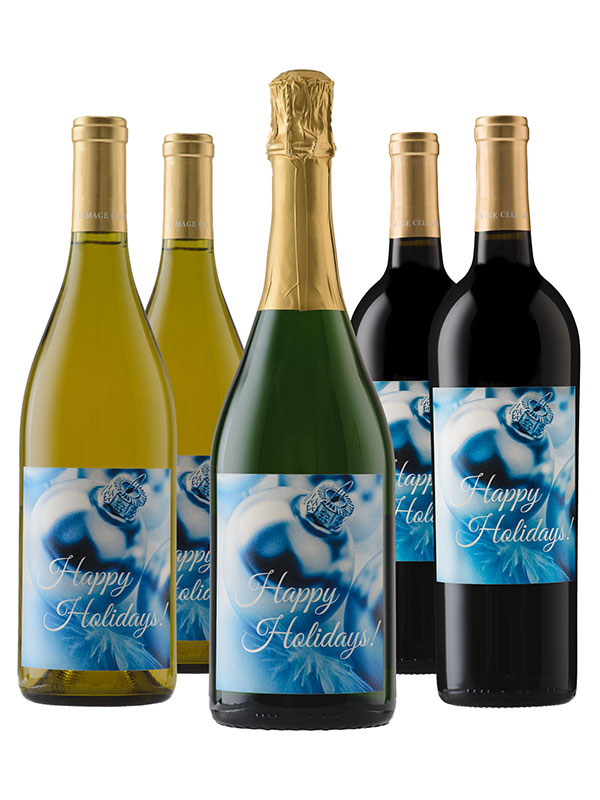 Case of Personalized Wine: 4 Cab, 4 Chard and 4 Sparkling - WineShop At Home. Customize our wines with your own special message.
