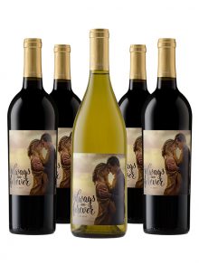 Half-Case of Personalized Wine: 2 Cab, 2 Merlot and 2 Chard - WineShop At Home. Customize our wines with your own special message.