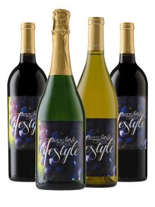 Case of Personalized Wine: 3 Cab, 3 Merlot, 3 Chard and 3 Sparkling - WineShop At Home case of personalized bottles