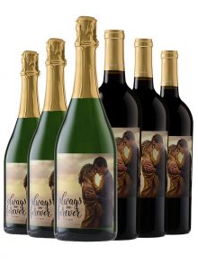 Case of Personalized Merlot and Sparkling - WineShop At Home personalized case of Merlot and Sparkling