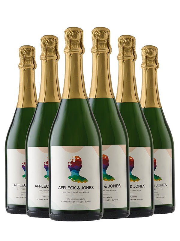 Case of Personalized Sparkling - WineShop At Home personalized 12 bottles of Semi-Seco Sparkling wine. Customize our wines with your own special message