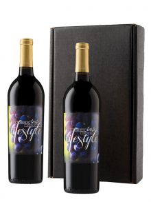Personalized Duet: Cabernet and Merlot - WineShop At Home personalized Cabernet Sauvignon and personalized Merlot packaged in our classic black gift box