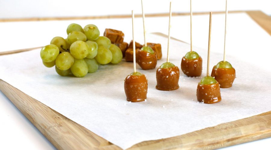 Salted Caramel Dipped Grapes