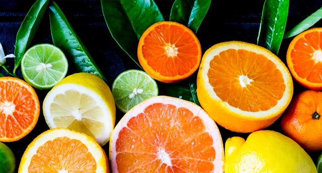Mixed citrus fruits - oranges, lemons and limes