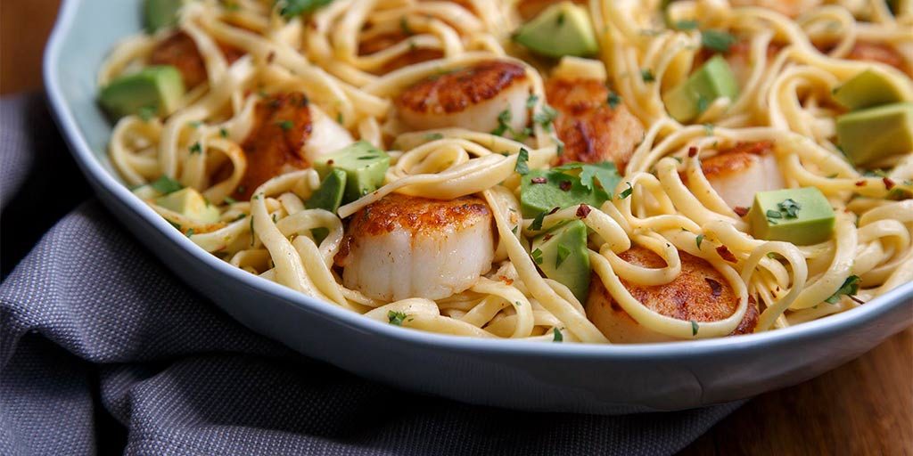 Scallop and Tequila Fettuccine