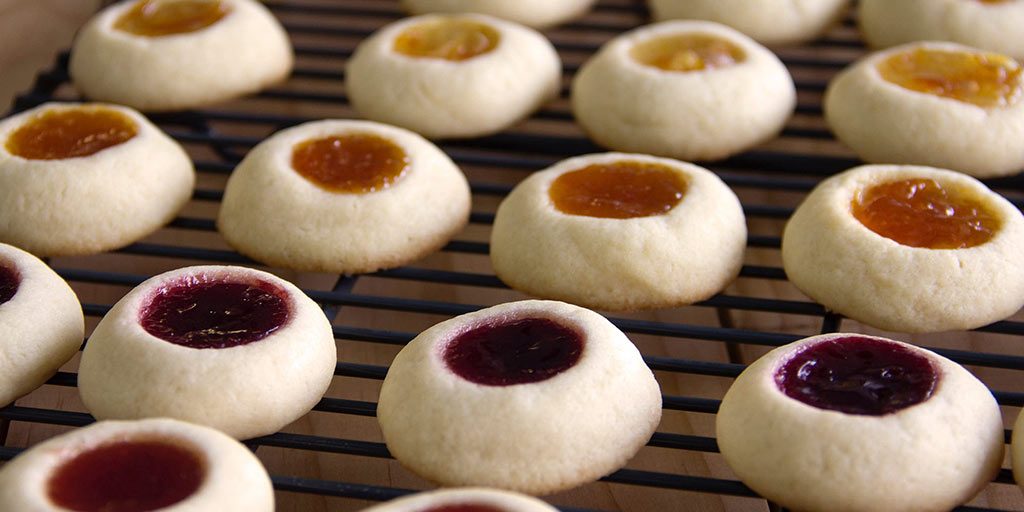Sugar Cookie Thumbprints With Spiced Jam