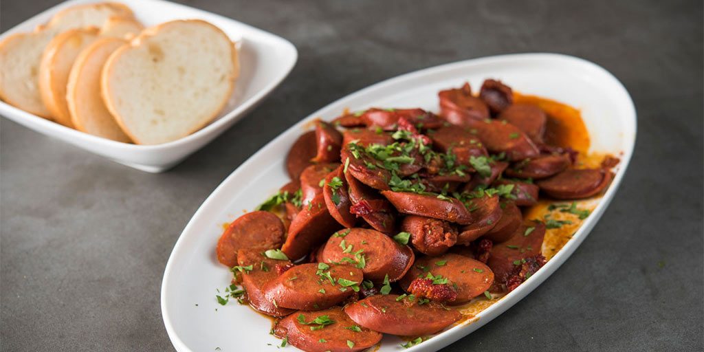 Chorizo with Sun-Dried Tomatoes and Cider