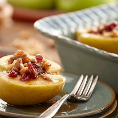 Baked Apples Stuffed with Cranberries and Walnuts