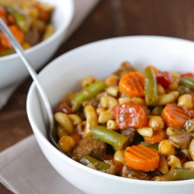Slow Cookers Beef Minestrone Soup