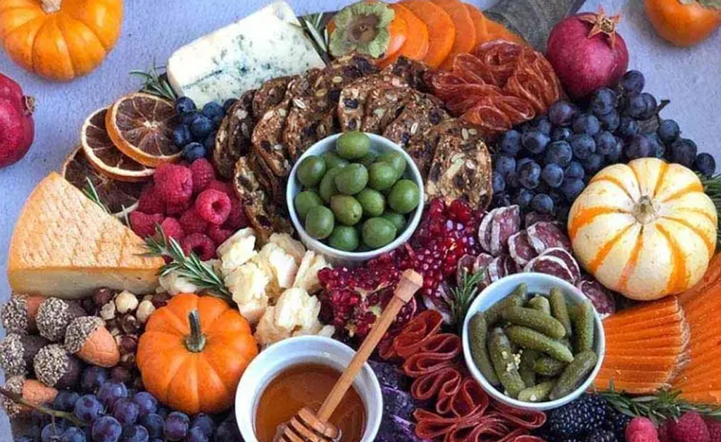 Elevated Fall Cheese Board