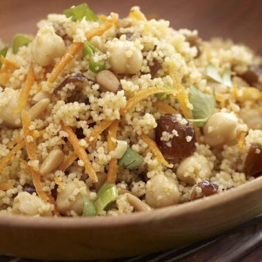 Couscous Salad with Chickpeas, Dates & Cinnamon