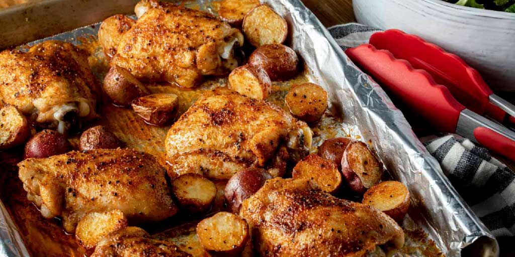 Rotisserie Roasted Chicken with Potatoes