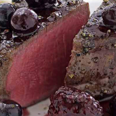 Filet Mignon with Blackberry Sauce